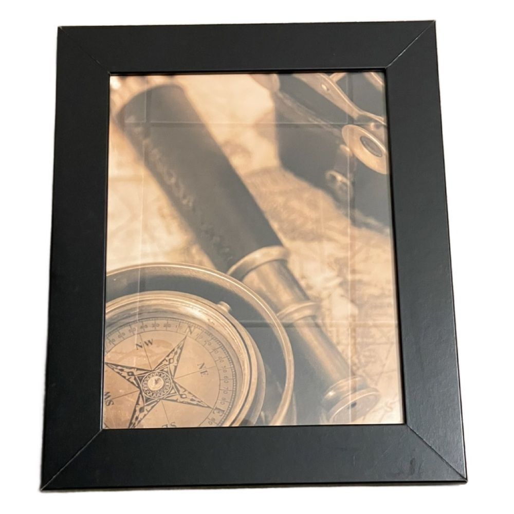 Vintage Inspired Nautical Print in Black Wooden Framed (17.5x14.5) - Picture 13 of 14